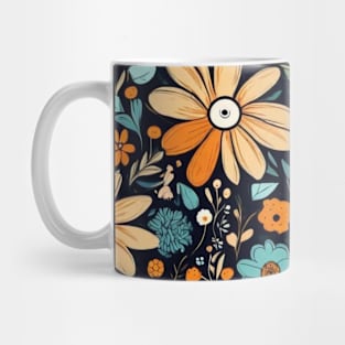 Colorful flowers pattern Mug